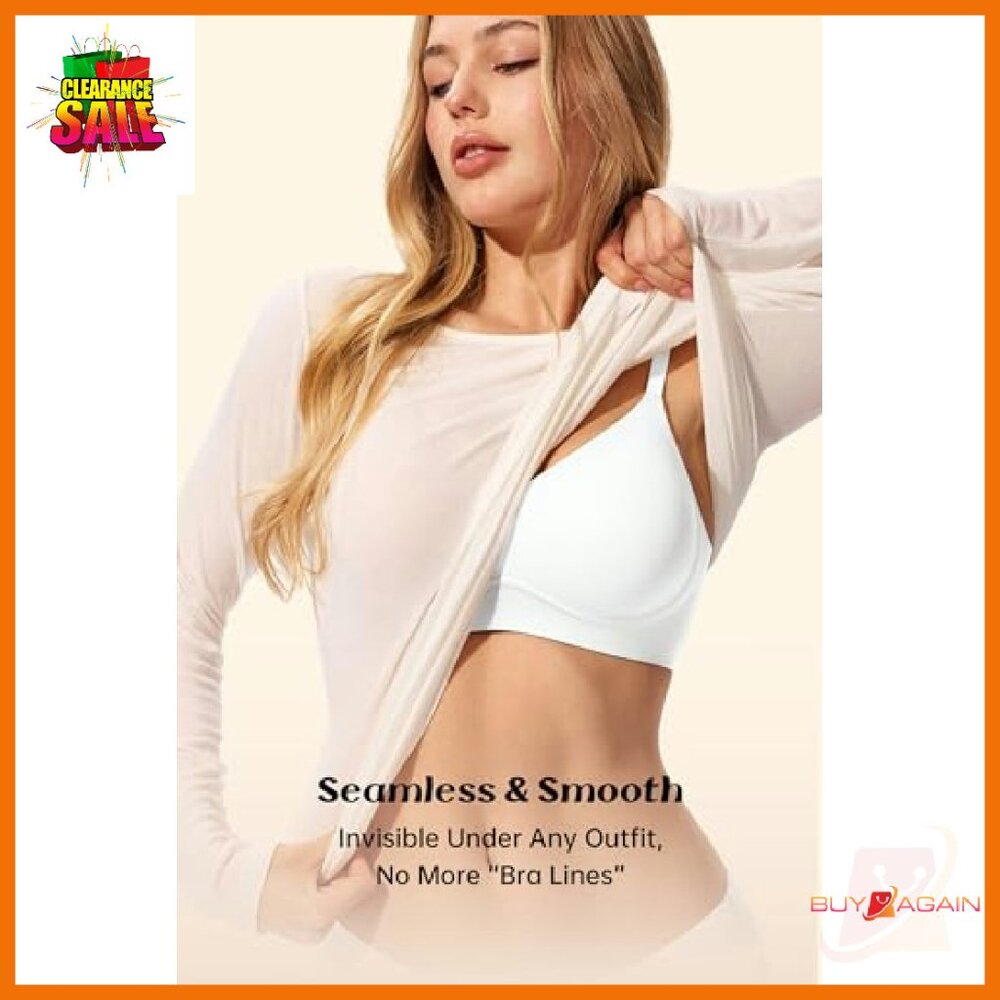 Wireless Push Up Bra Seamless Support Tshirt Bral… - image 5